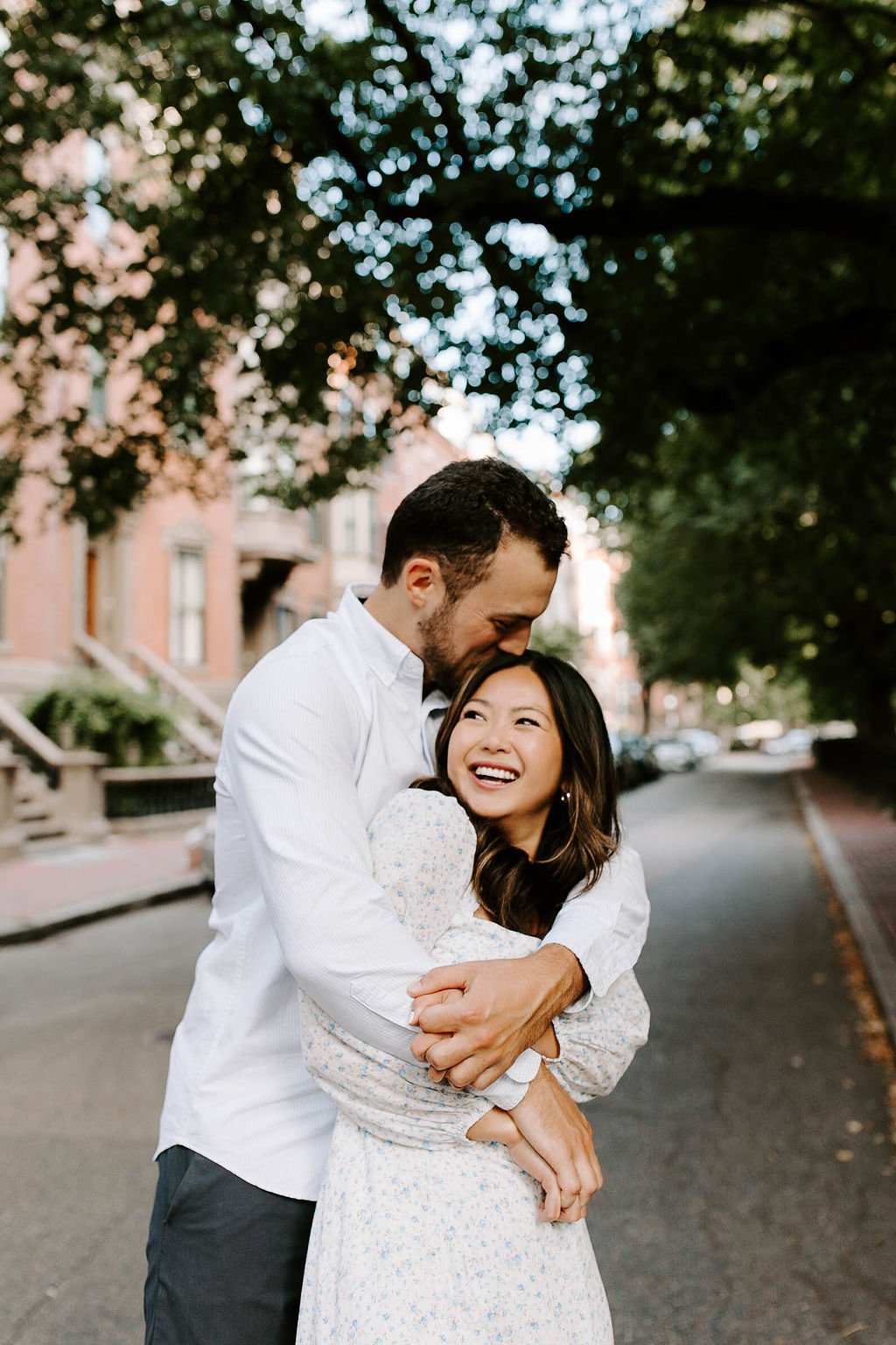 Fall Engagement Session in South End by Boston Photographer | Cindy &amp; Michael