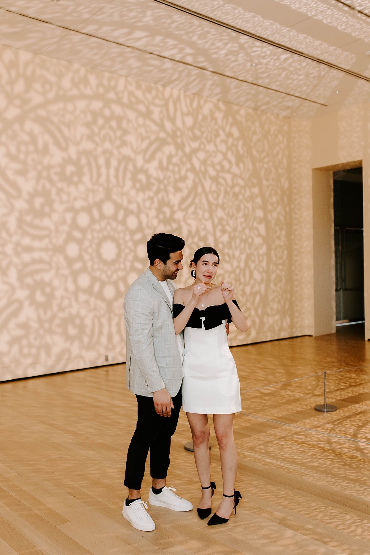 The bride was surprised at her Essex Peabody Museum proposal