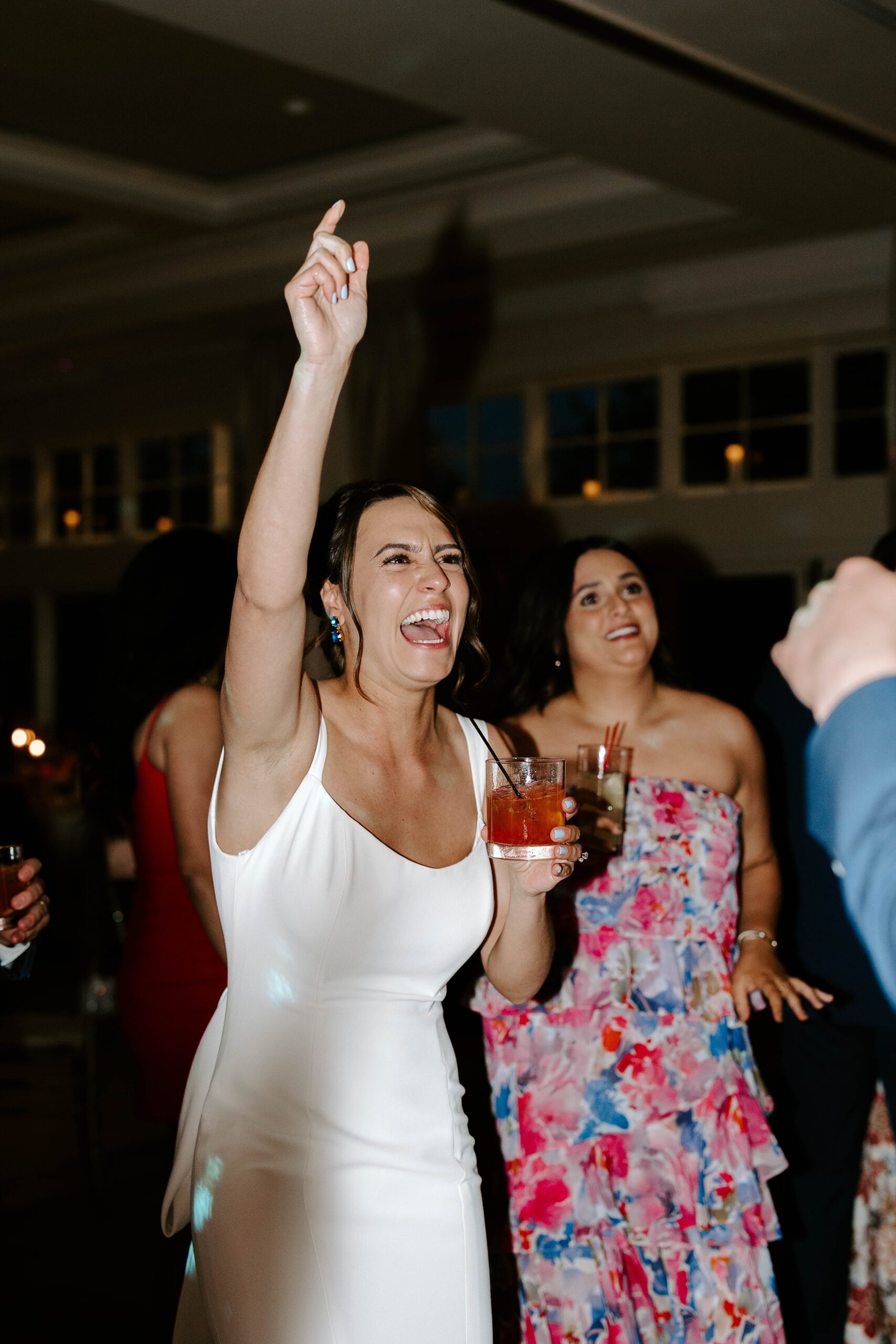 Bride dances at the Indian Trail Club indoor reception