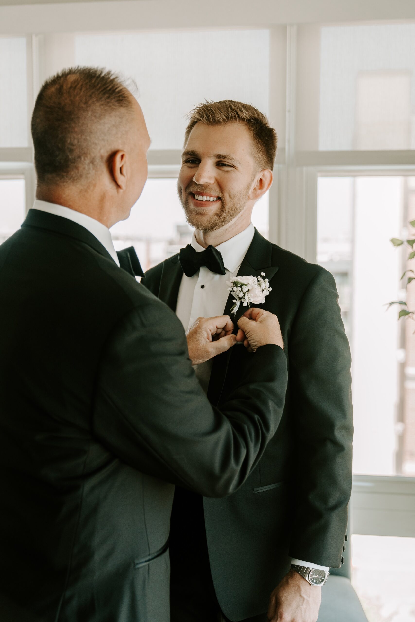 Groom gets ready for his Boston wedding