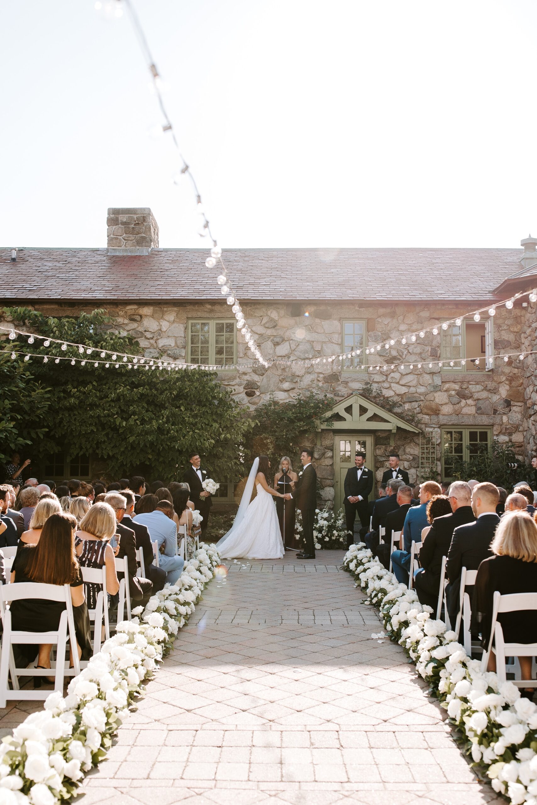 Wedding ceremony at Willowdale Estate
