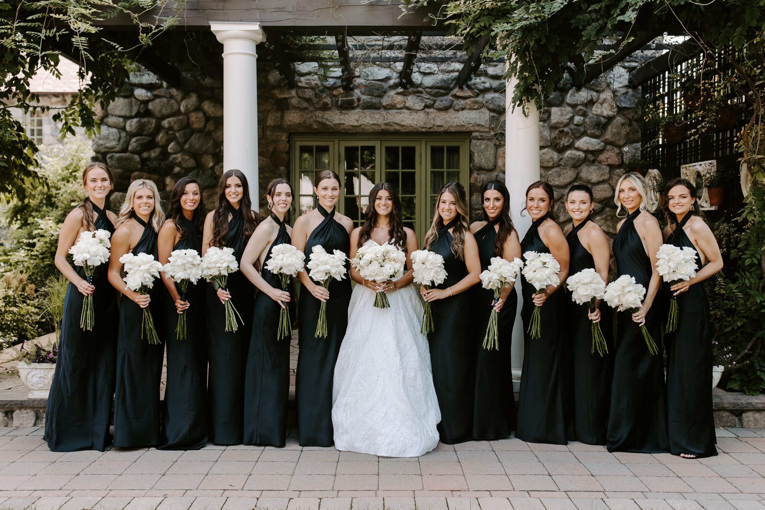 Bridesmaids before the Willowdale Estate wedding