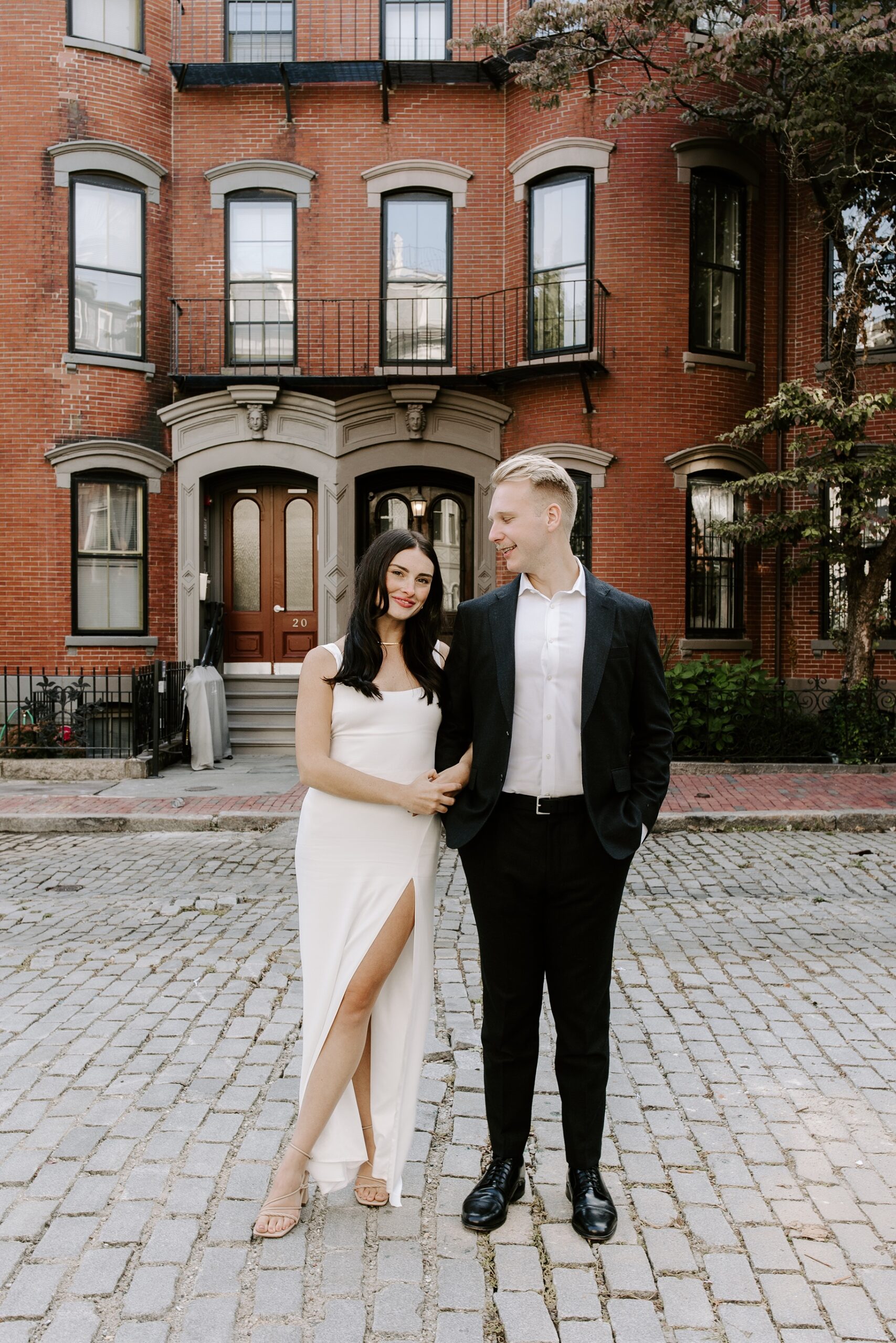 Bride and groom after their Boston elopement