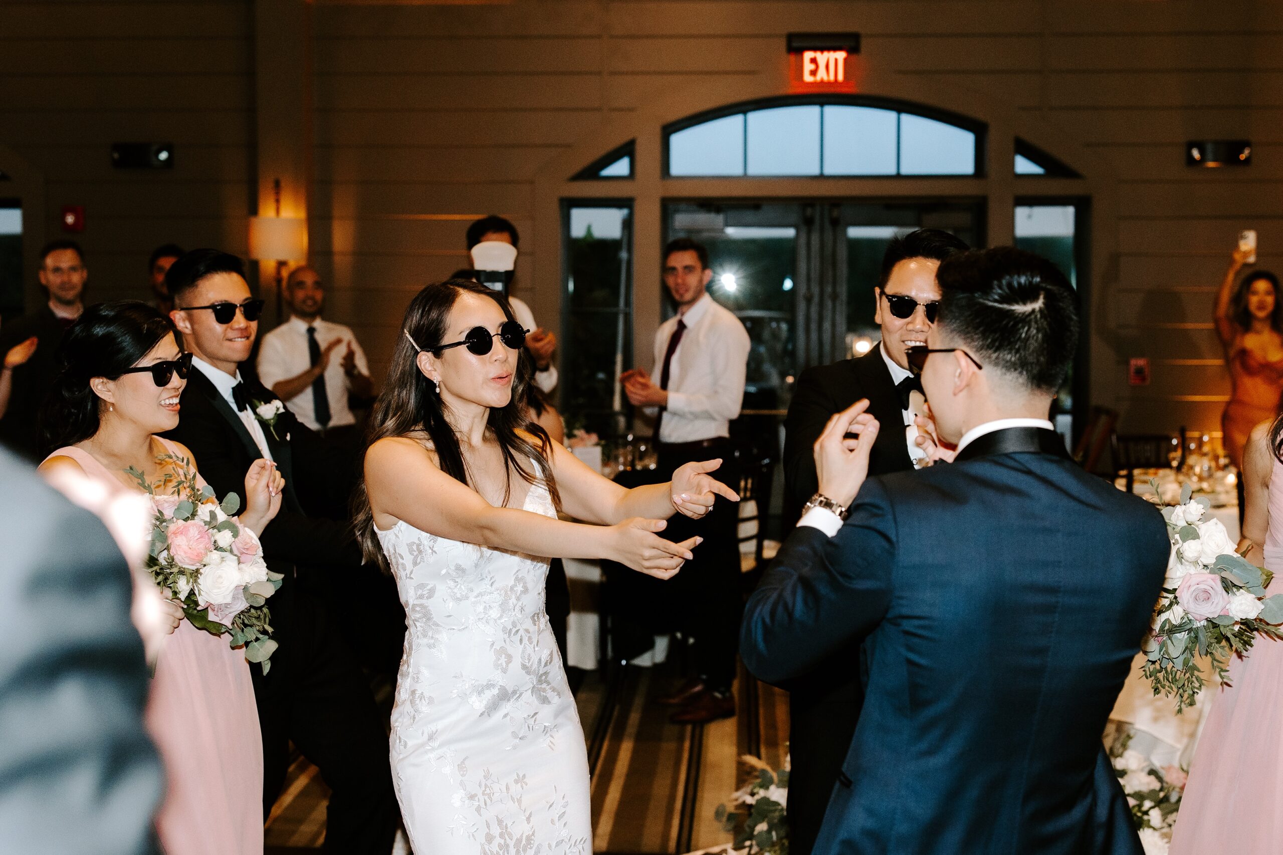 Bride and groom dance at their LaBelle Winery reception