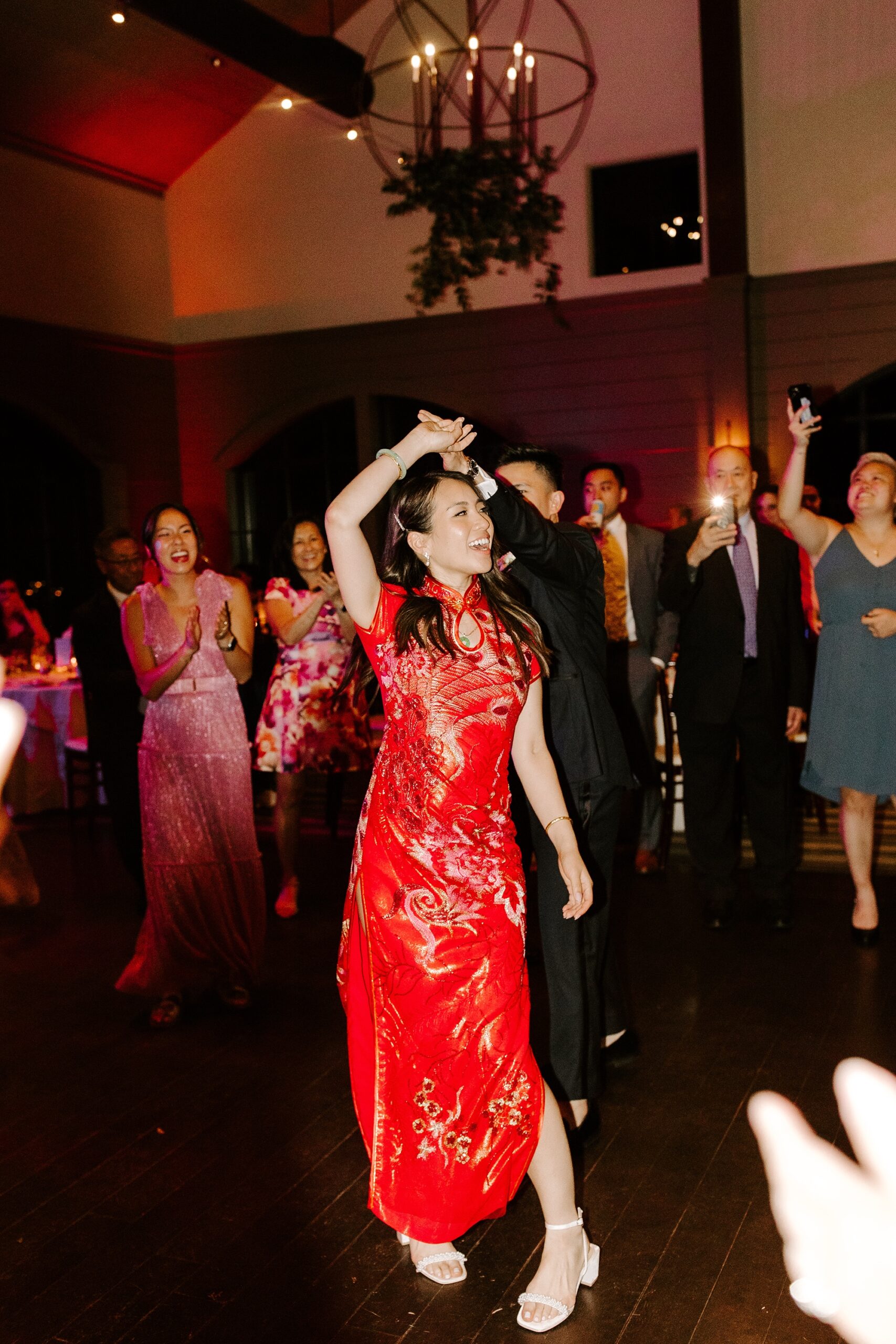 Bride and groom dance at their LaBelle Winery wedding reception