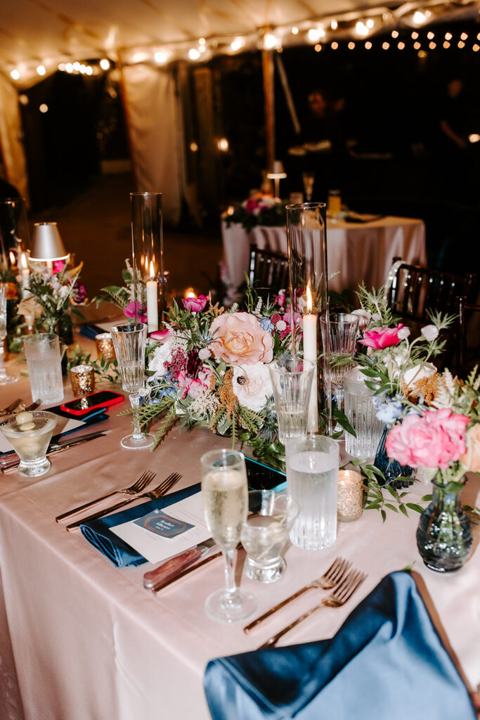 stunning willowdale estate wedding reception details