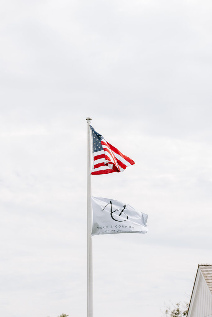 personalized wedding flag