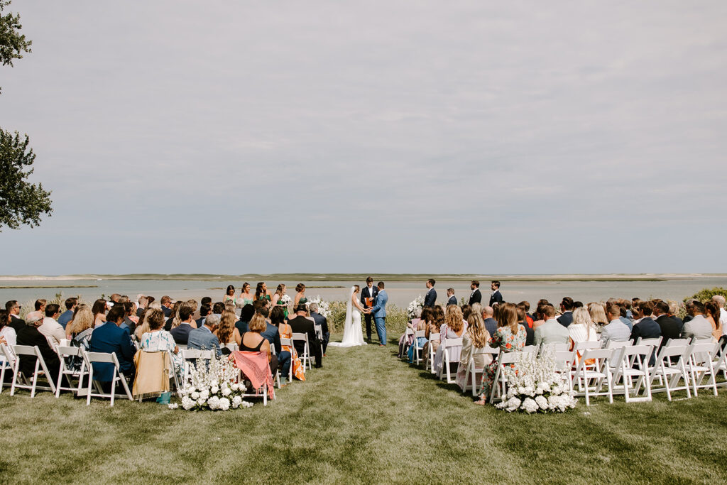 backyard wedding reception