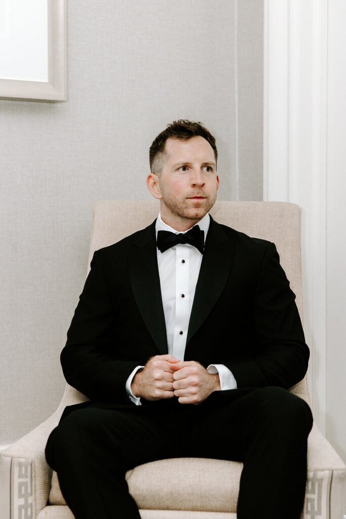 groom getting ready