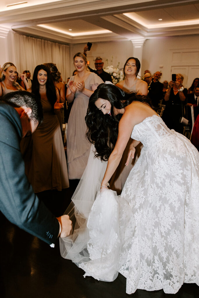 bride and groom dancing the night away