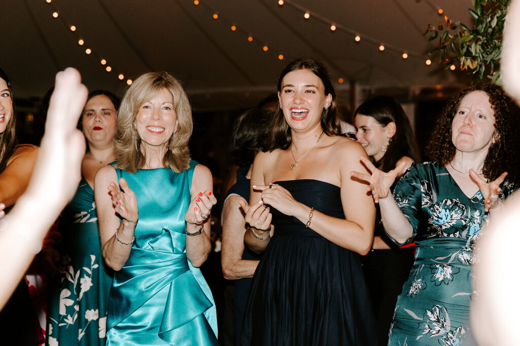happy and joyous girls dancing
