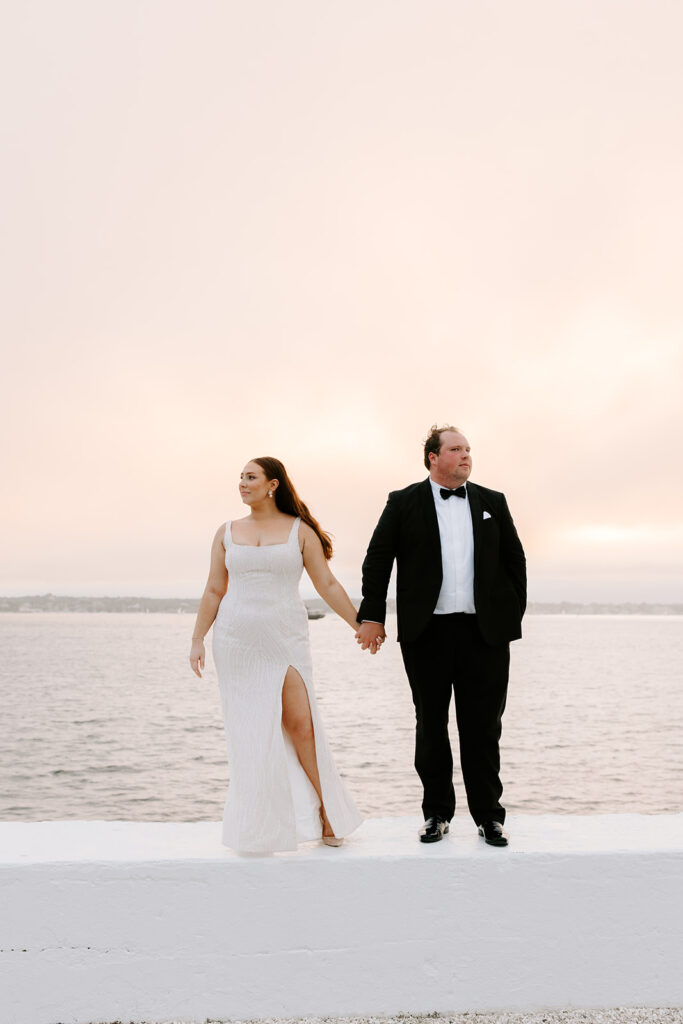 As the sun began to set, Katie & Joe stepped outside for the most breathtaking golden hour portraits.