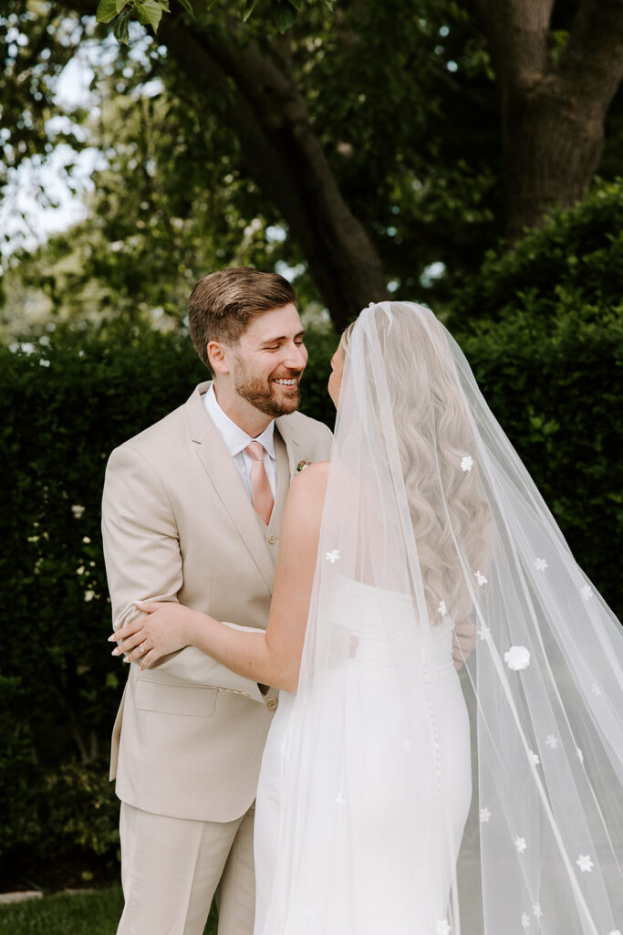 groom overjoyed first look