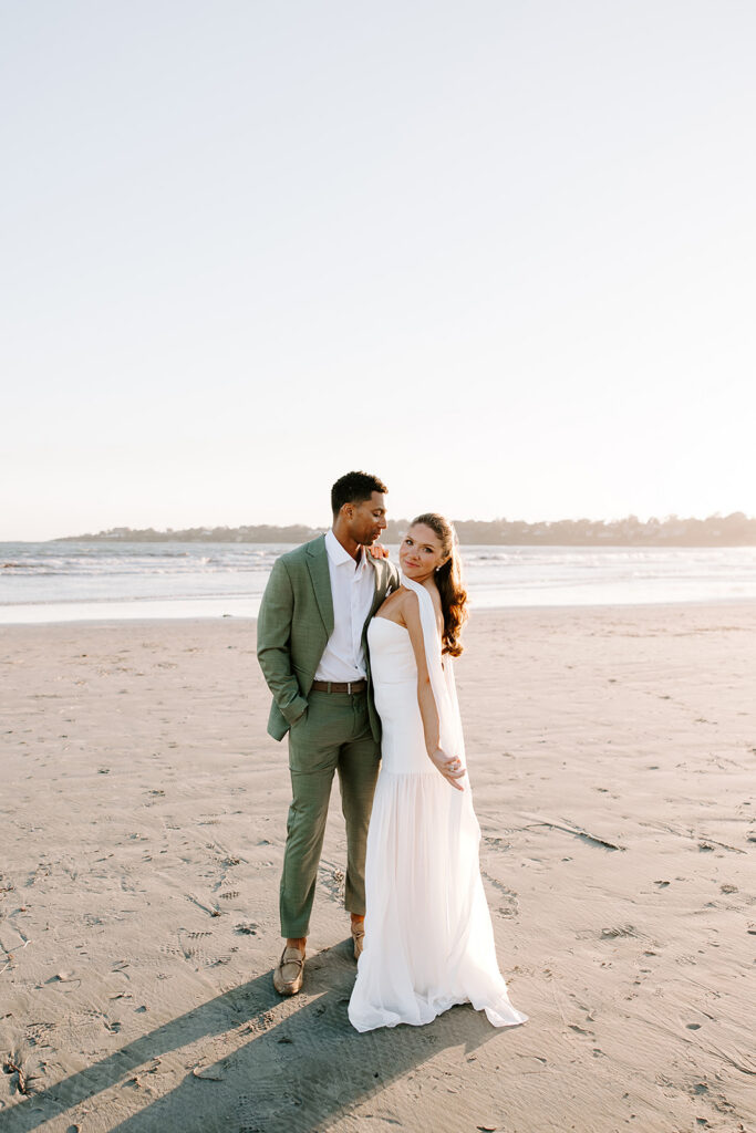 Bride and groom portraits at Newport Harbor Island Resort Newport RI