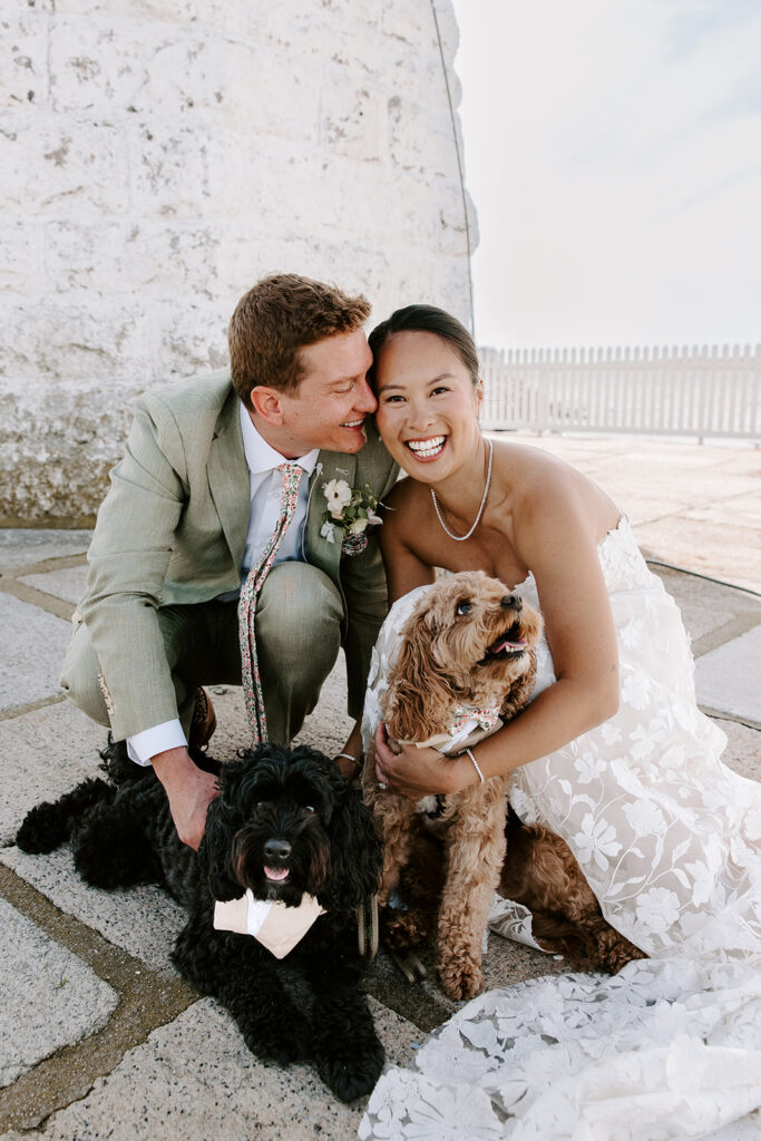 Bride and groom portraits at Newport Harbor Island Resort Newport RI