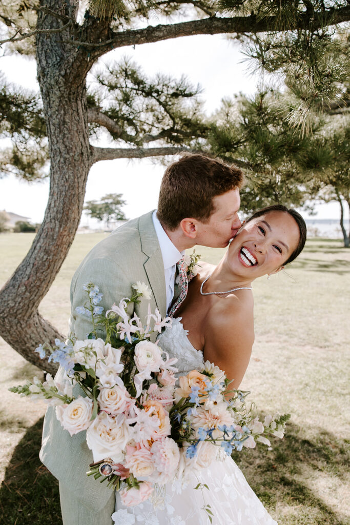 Newport Harbor Island Resort lighthouse wedding portraits Rhode Island